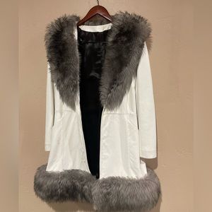 Vintage Leather and fur jacket